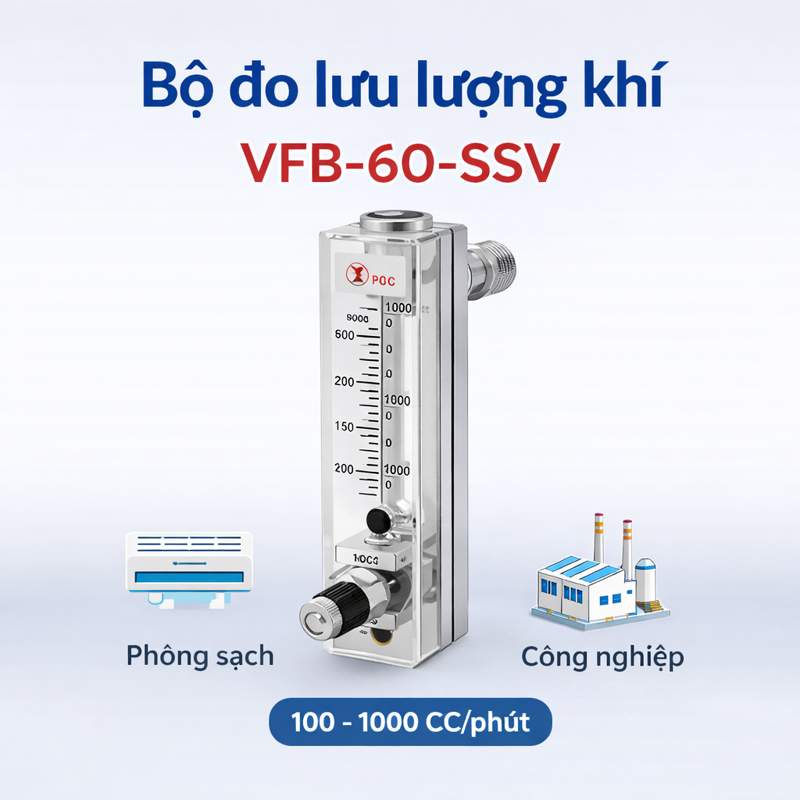 Bộ đo lưu lượng khí VFB-60-SSV