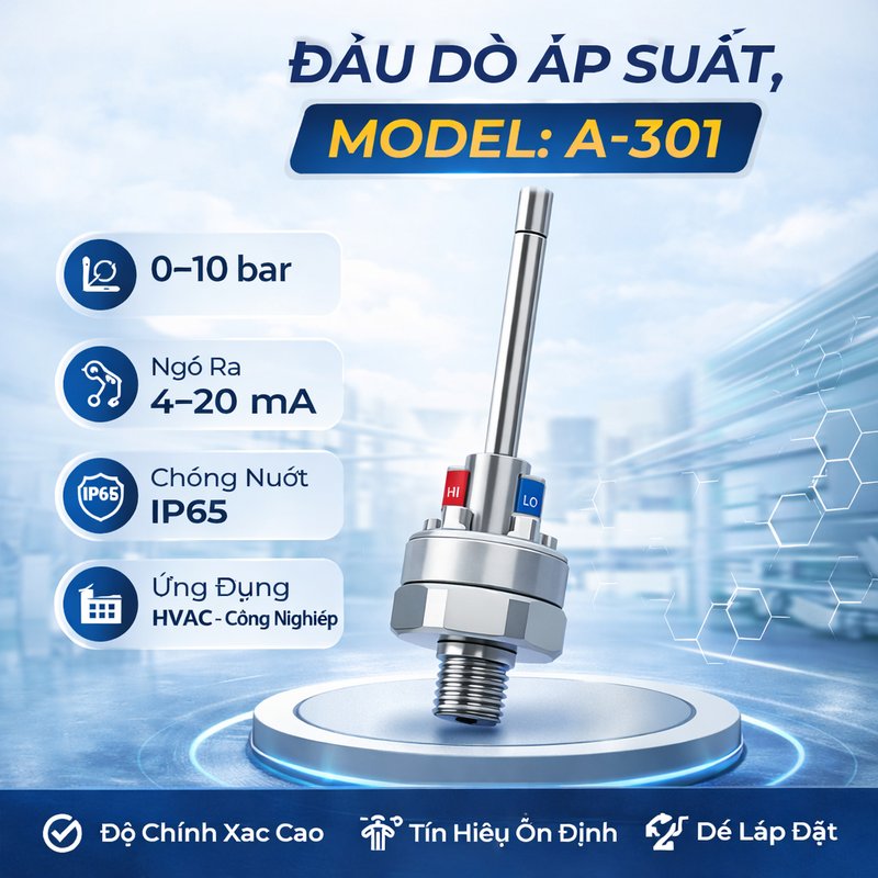 Đầu dò áp suất, Model: A-301