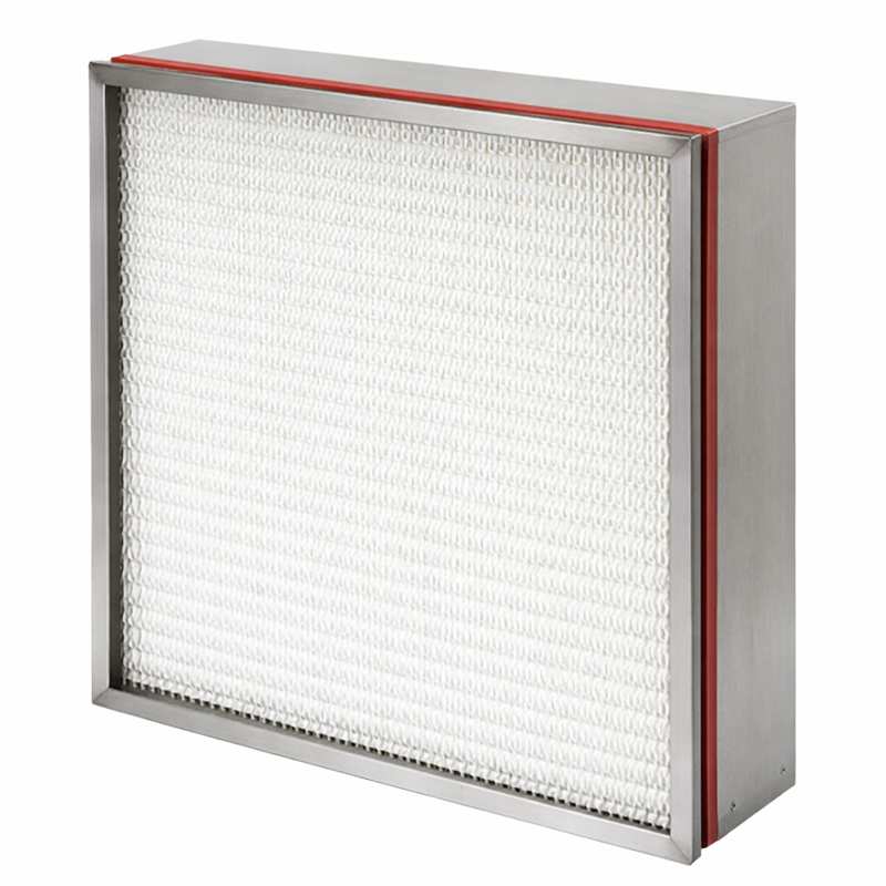 Lọc Hepa chịu nhiệt H13 khung inox 570x610x150mmC
