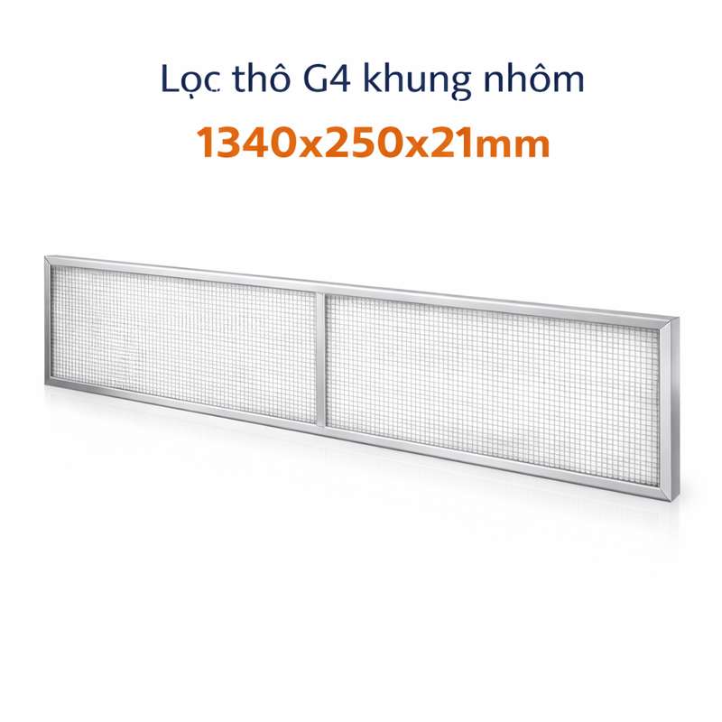 Lọc thô G4 khung nhôm 1340x250x21mm