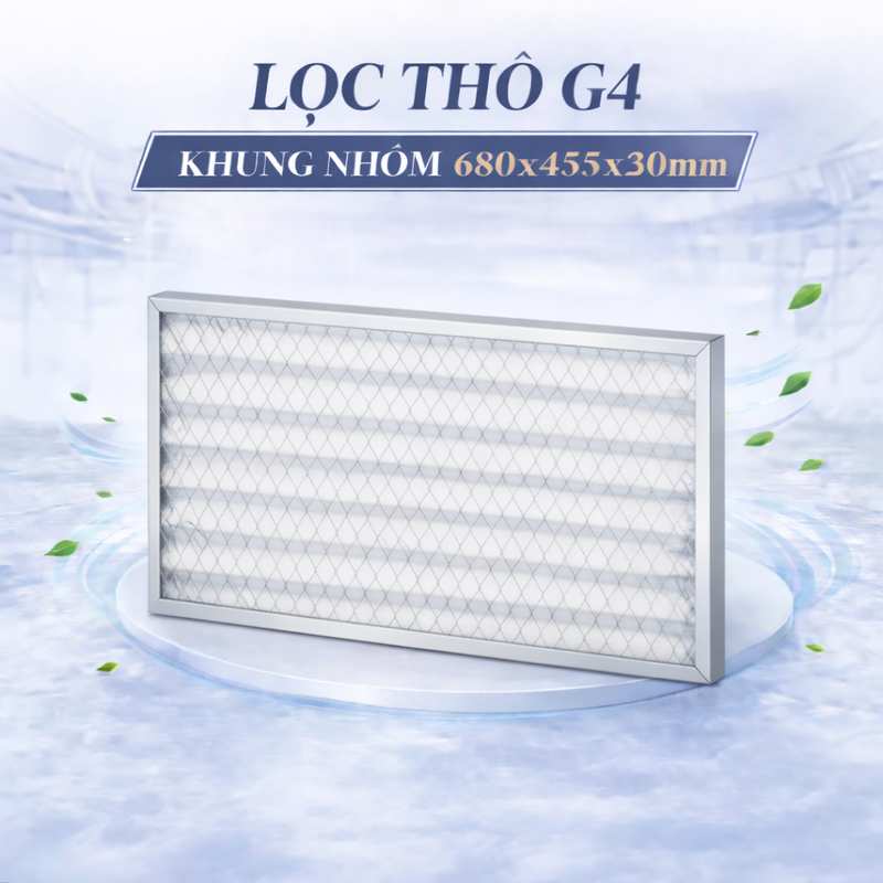 Lọc thô G4 khung nhôm 680x455x30mm