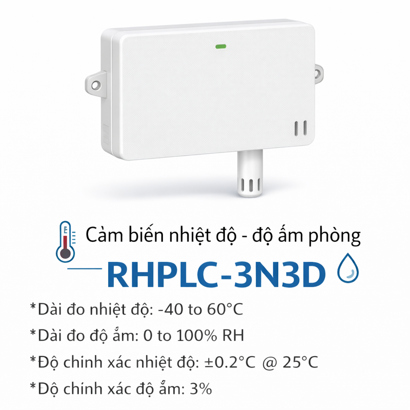 Cảm biến nhiệt độ – độ ẩm phòng RHPLC-3N3D
