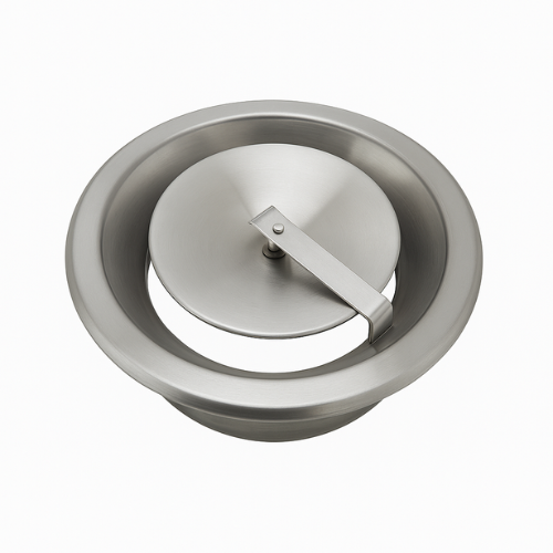Miệng gió tròn đĩa chỉnh inox
