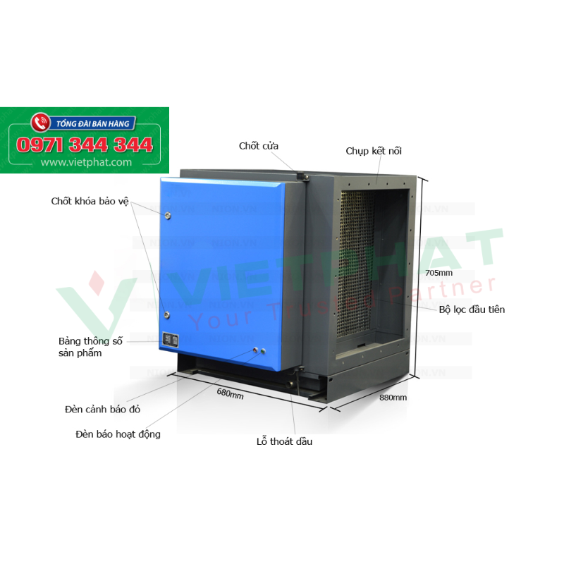 Hộp Lọc Khói VIETPHAT
