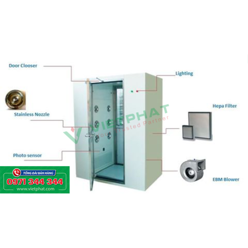 Buồng thổi khí áp suất âm VIETPHAT