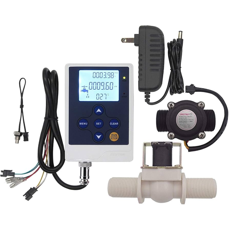 Flow controller and display unit