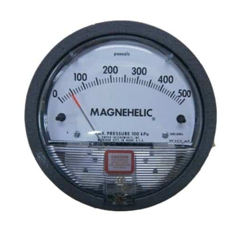 Room pressure gauge