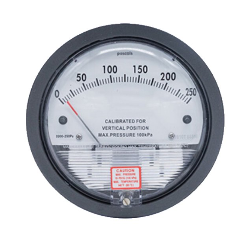 Room pressure differential gauge