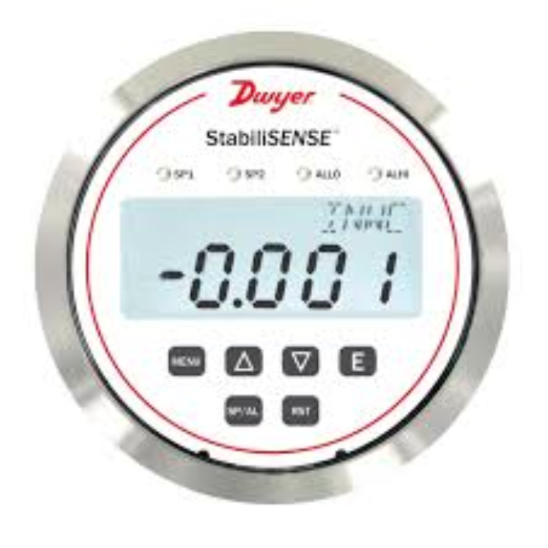 Digital room pressure gauge