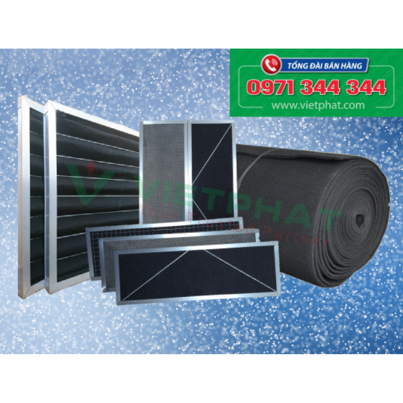 Phin lọc khí carbon khử mùi cho nhà máy