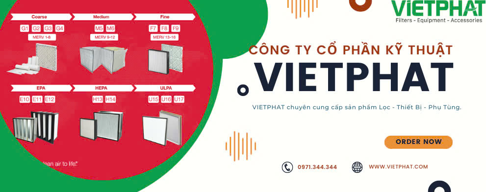 Lọc VIETPHAT chất lượng cao cho phòng sạch