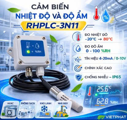 Cảm biến nhiệt độ và độ ẩm RHPLC-3N11