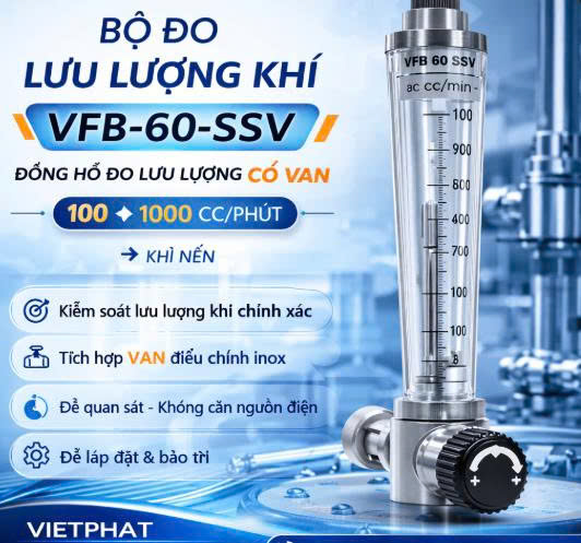 Bộ đo lưu lượng khí VFB-60-SSV
