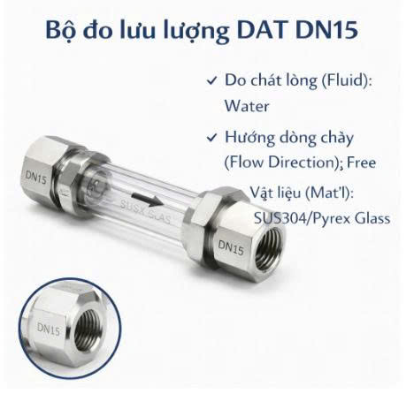 Bộ đo lưu lượng DAT DN15