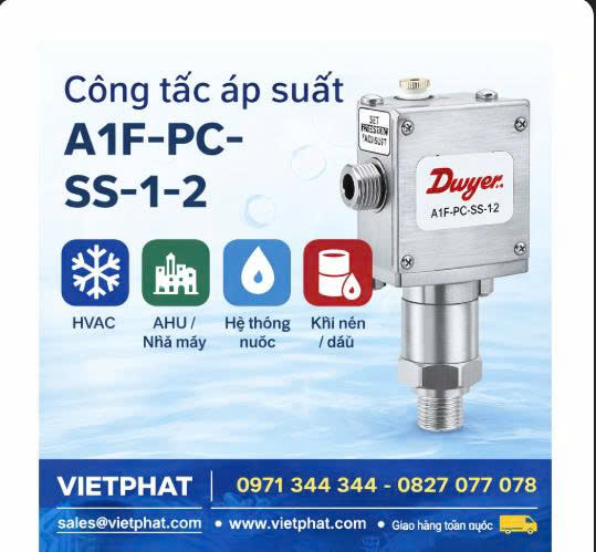 Công tắc áp suất A1F-PC-SS-1-2