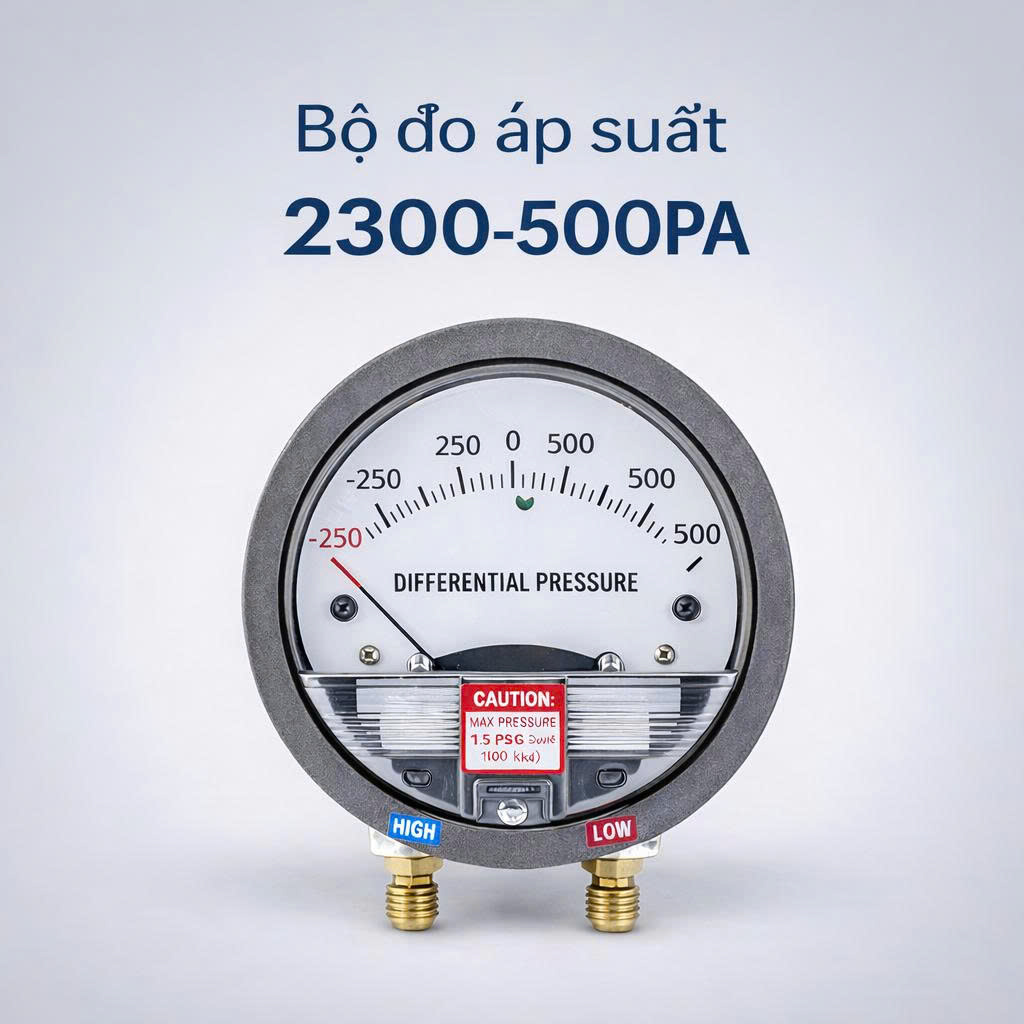 Bộ đo áp suất 2300-500PA
