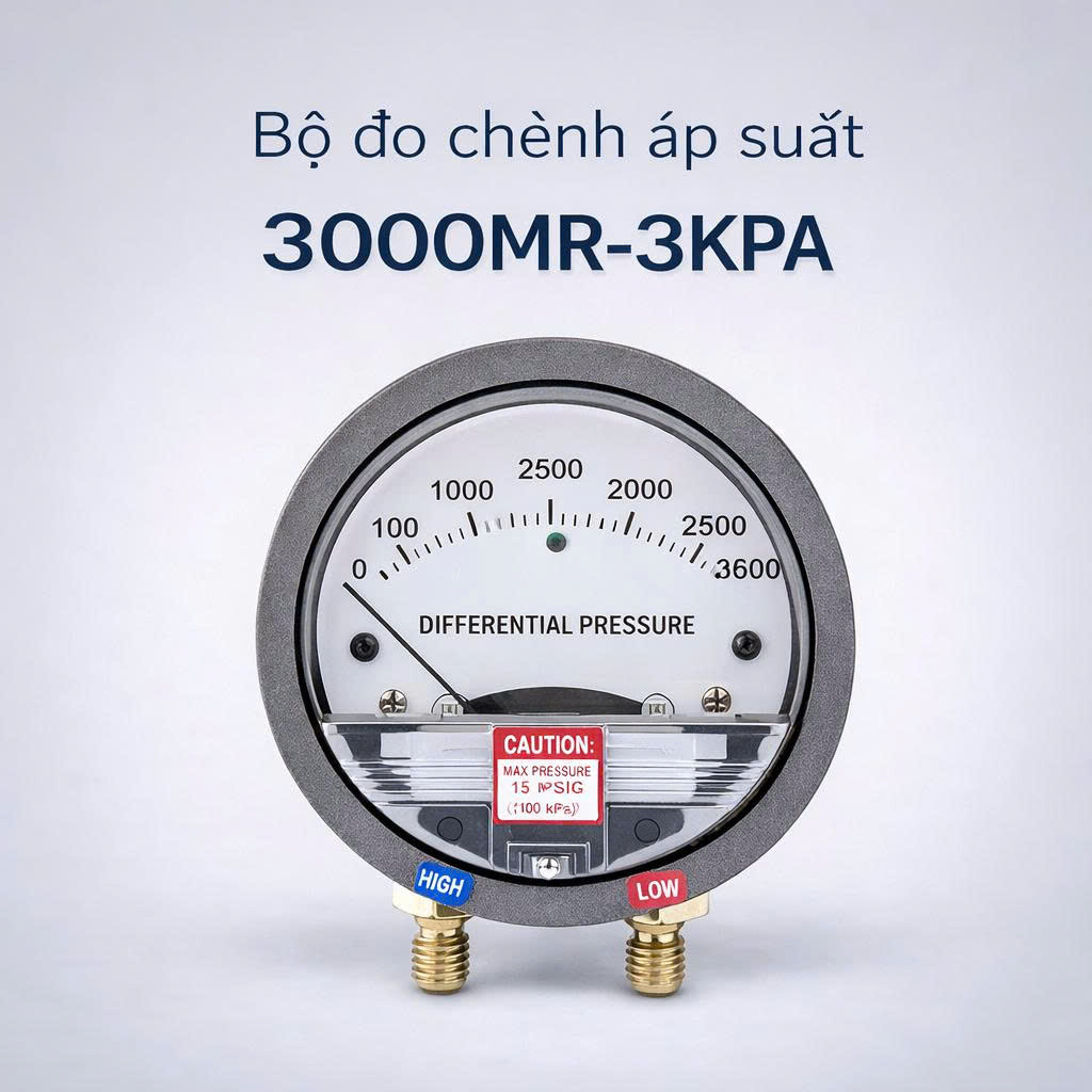 Bộ đo chênh áp suất 3000MR-3KPA