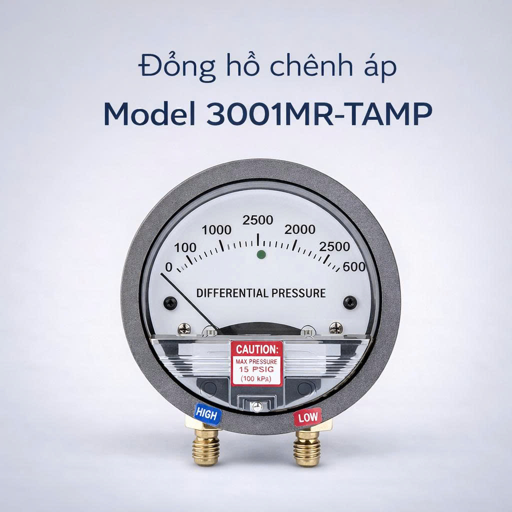 Đồng hồ chênh áp Model 3001MR-TAMP