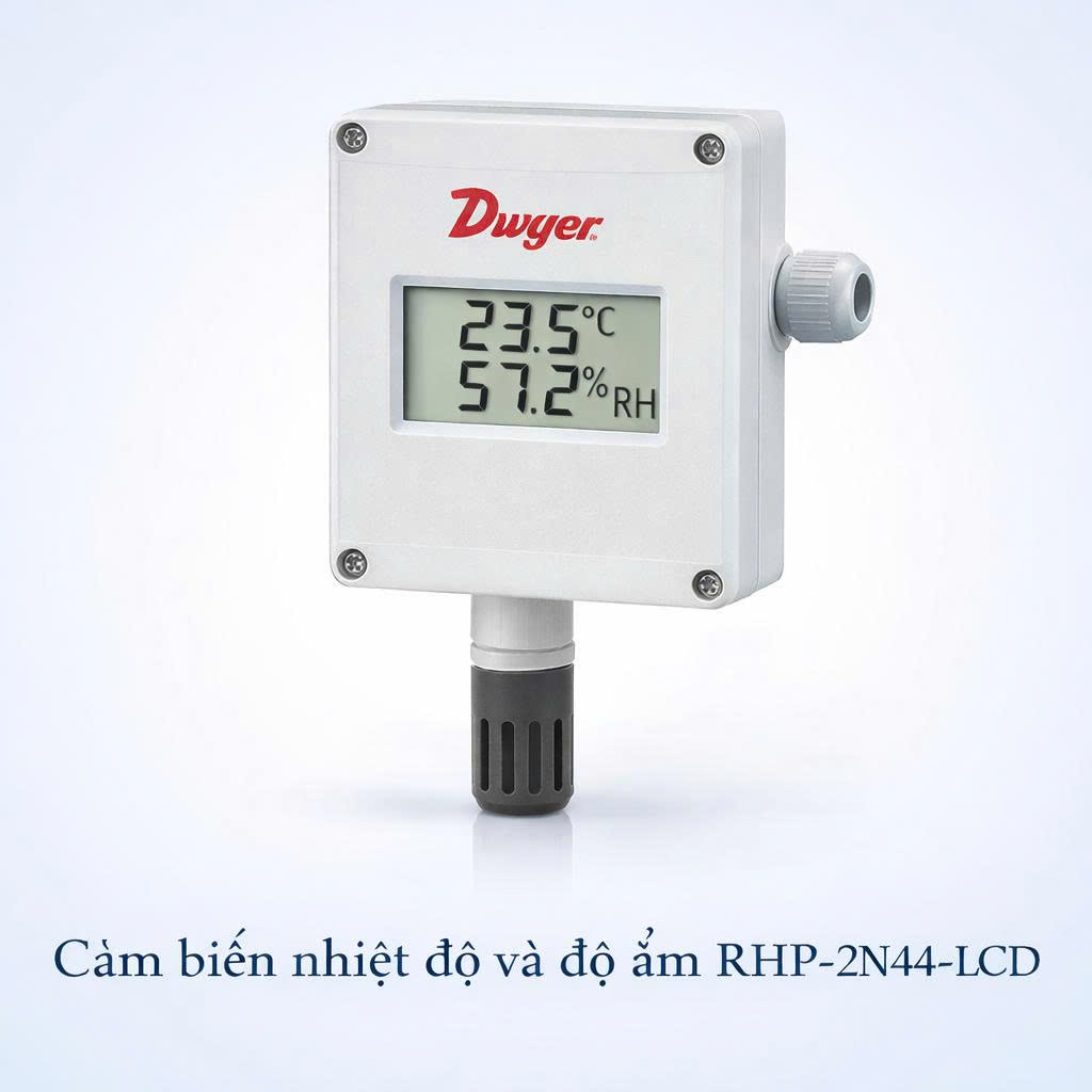 Cảm biến nhiệt độ và độ ẩm RHP-2N44-LCD