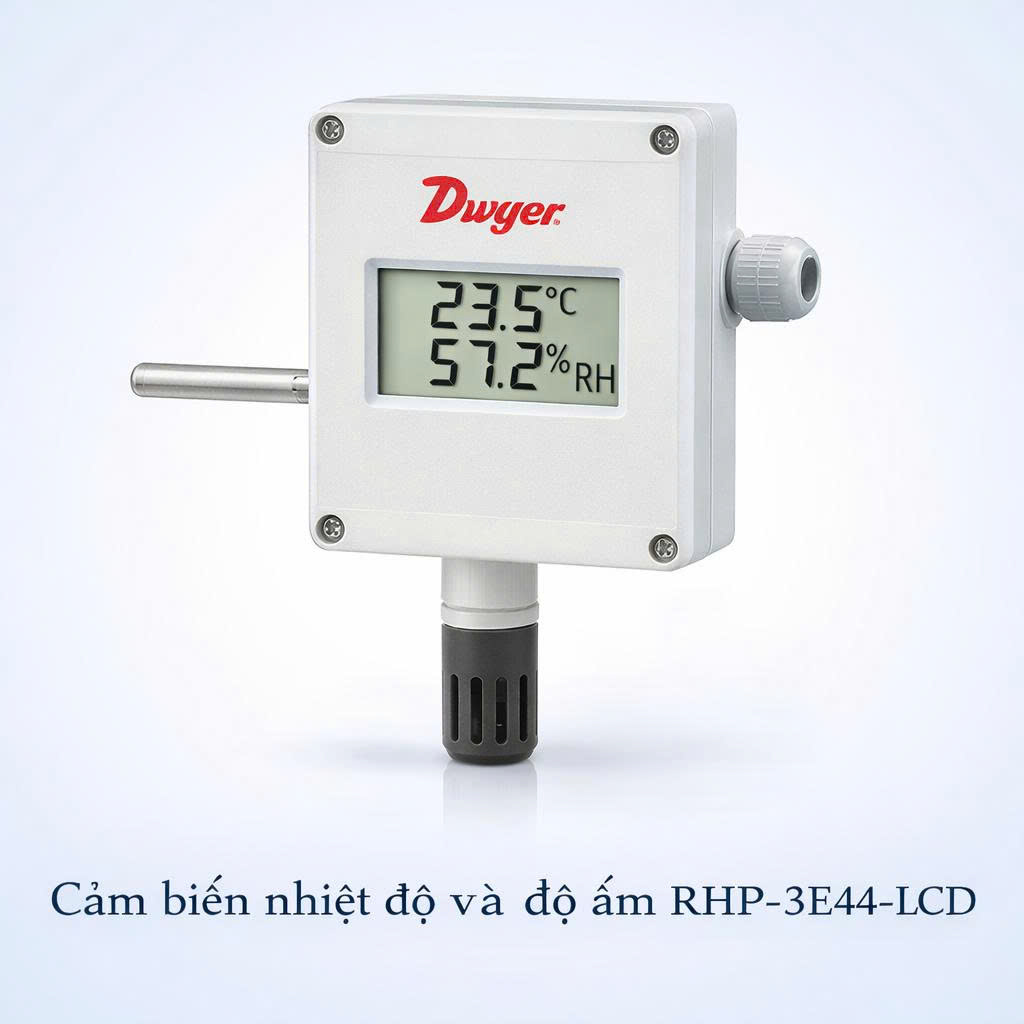 Cảm biến nhiệt độ và độ ẩm RHP-3E44-LCD