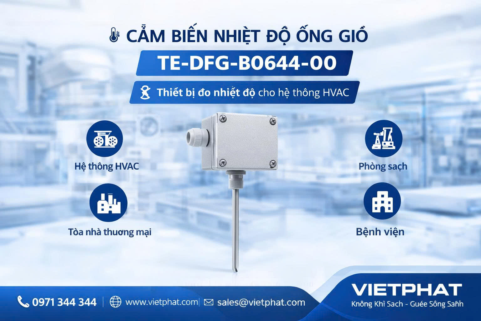 Cảm biến nhiệt độ ống gió TE-DFG-B0644-00