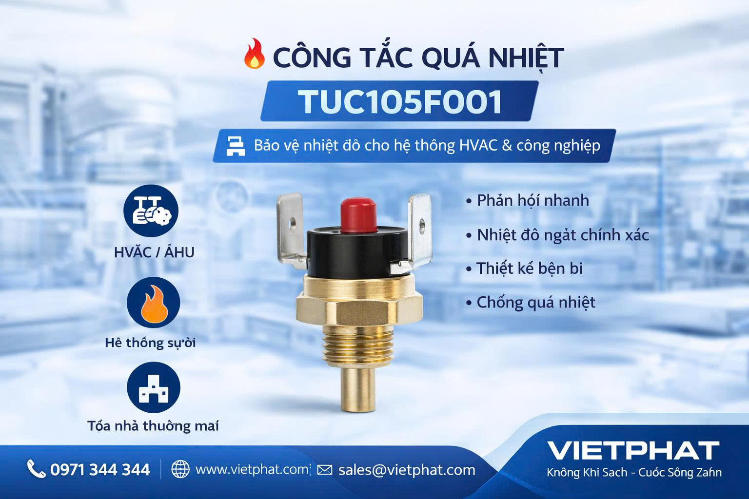 Công tắc quá nhiệt TUC105F001