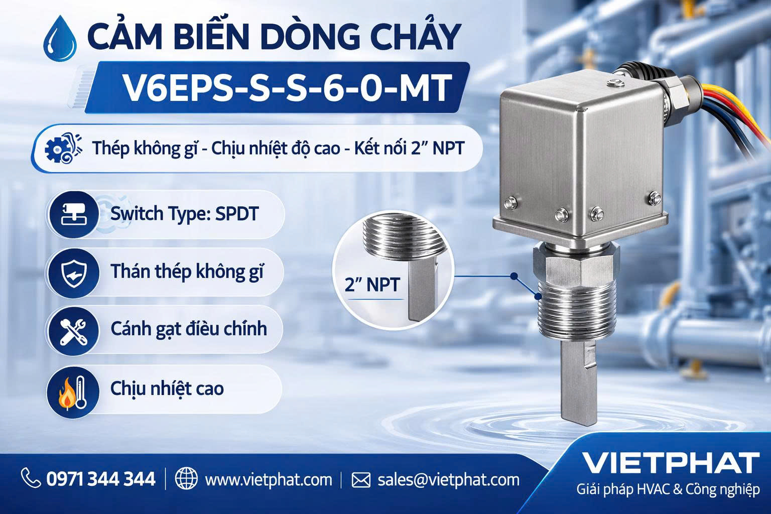 Cảm biến dòng chảy V6EPS-S-S-6-0-MT