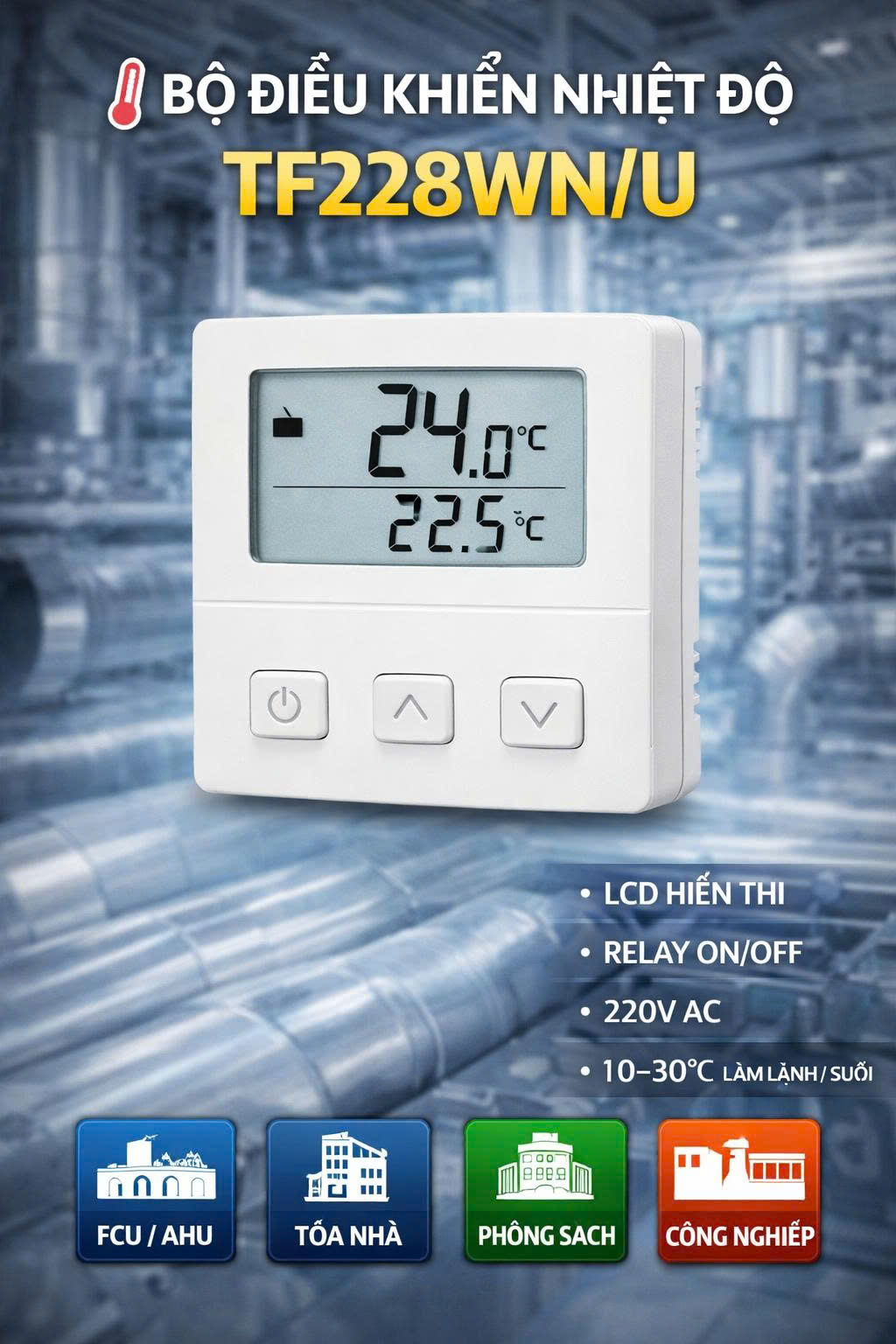 Bộ điều khiển nhiệt độ TF228WN/U