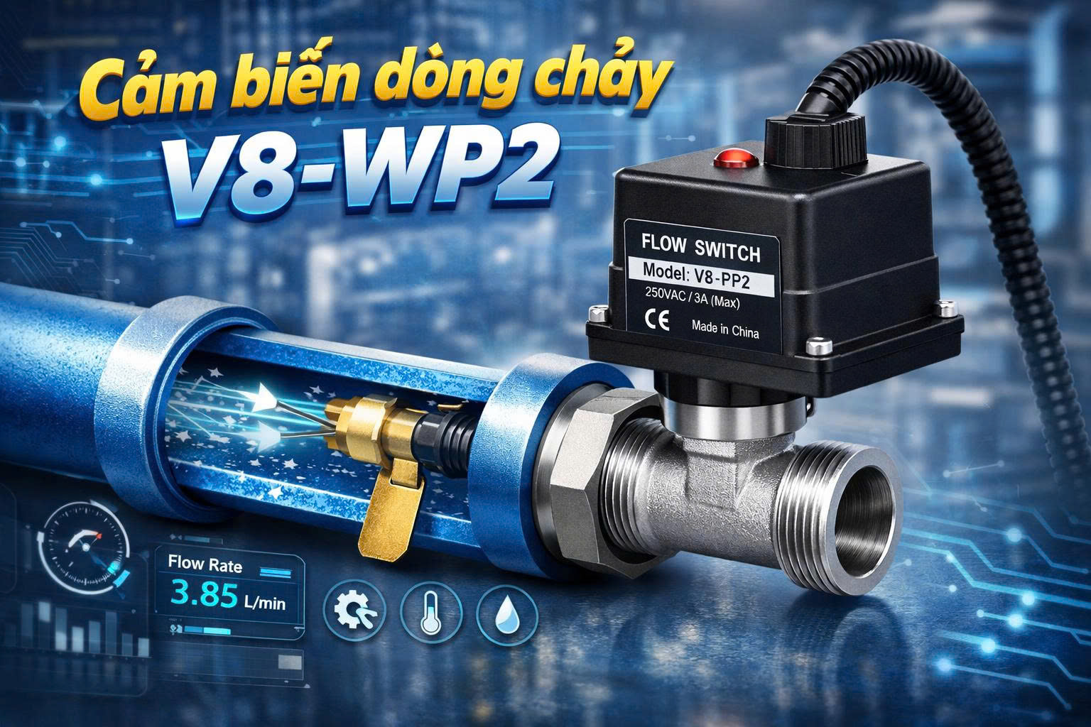 Cảm biến dòng chảy V8-WP2