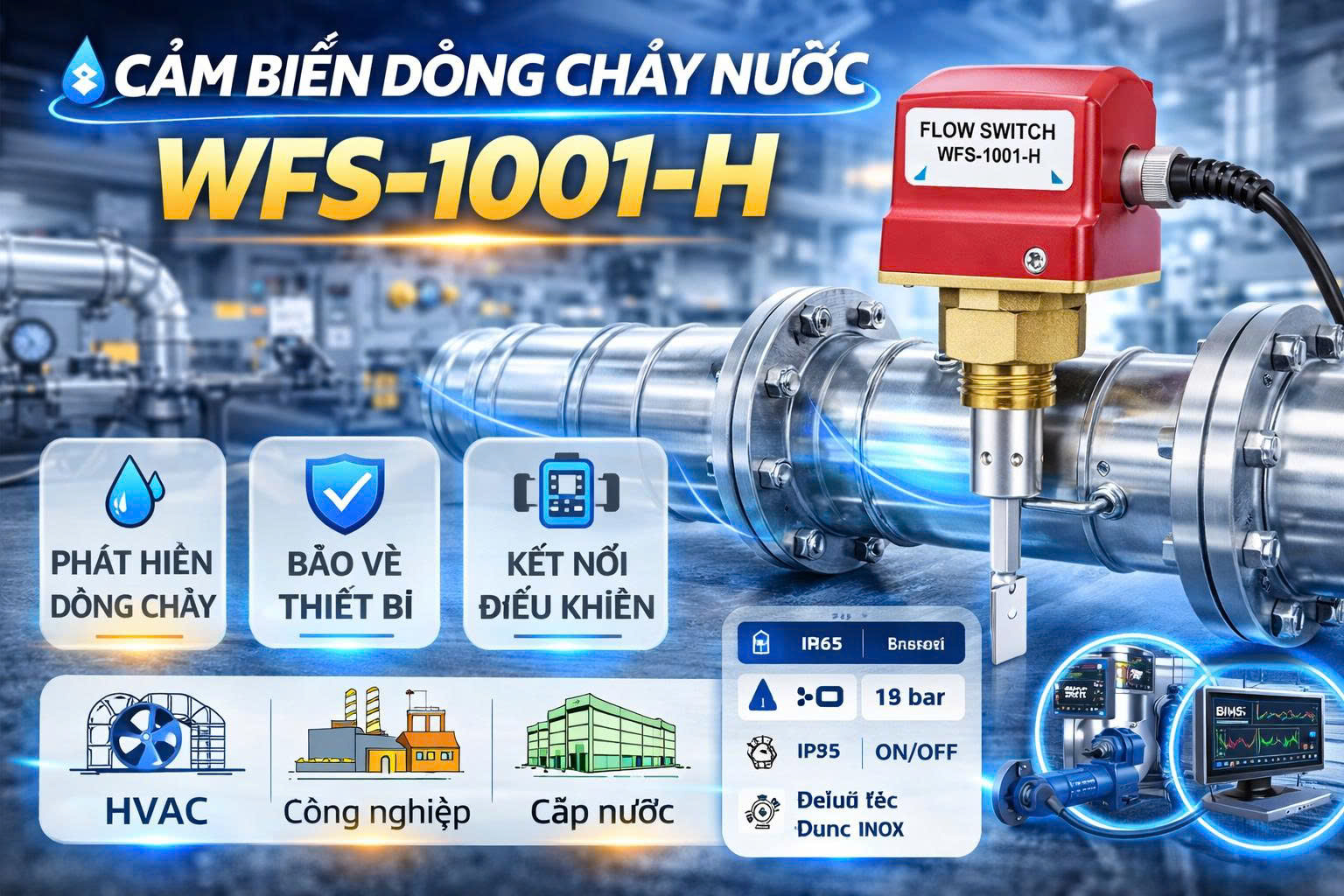 Cảm biến dòng chảy nước WFS-1001-H