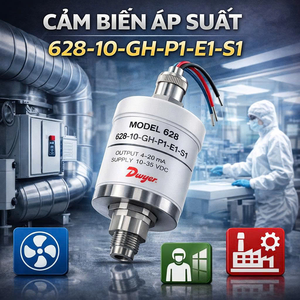 Cảm biến áp suất 628-10-GH-P1-E1-S1