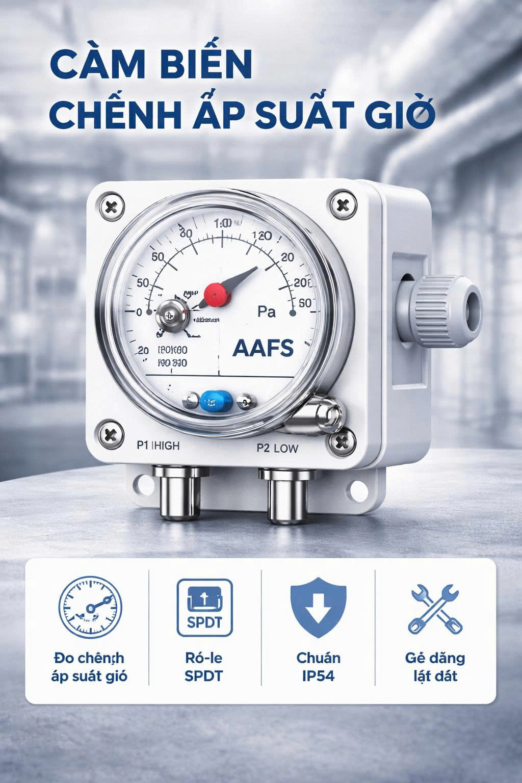 Cảm biến chênh áp suất gió AAFS