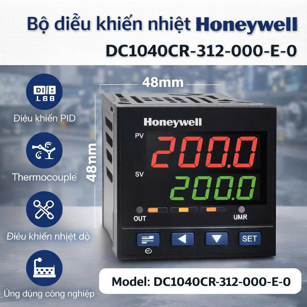 Bộ điều khiển nhiệt Honeywell DC1040CR-312-000-E-0