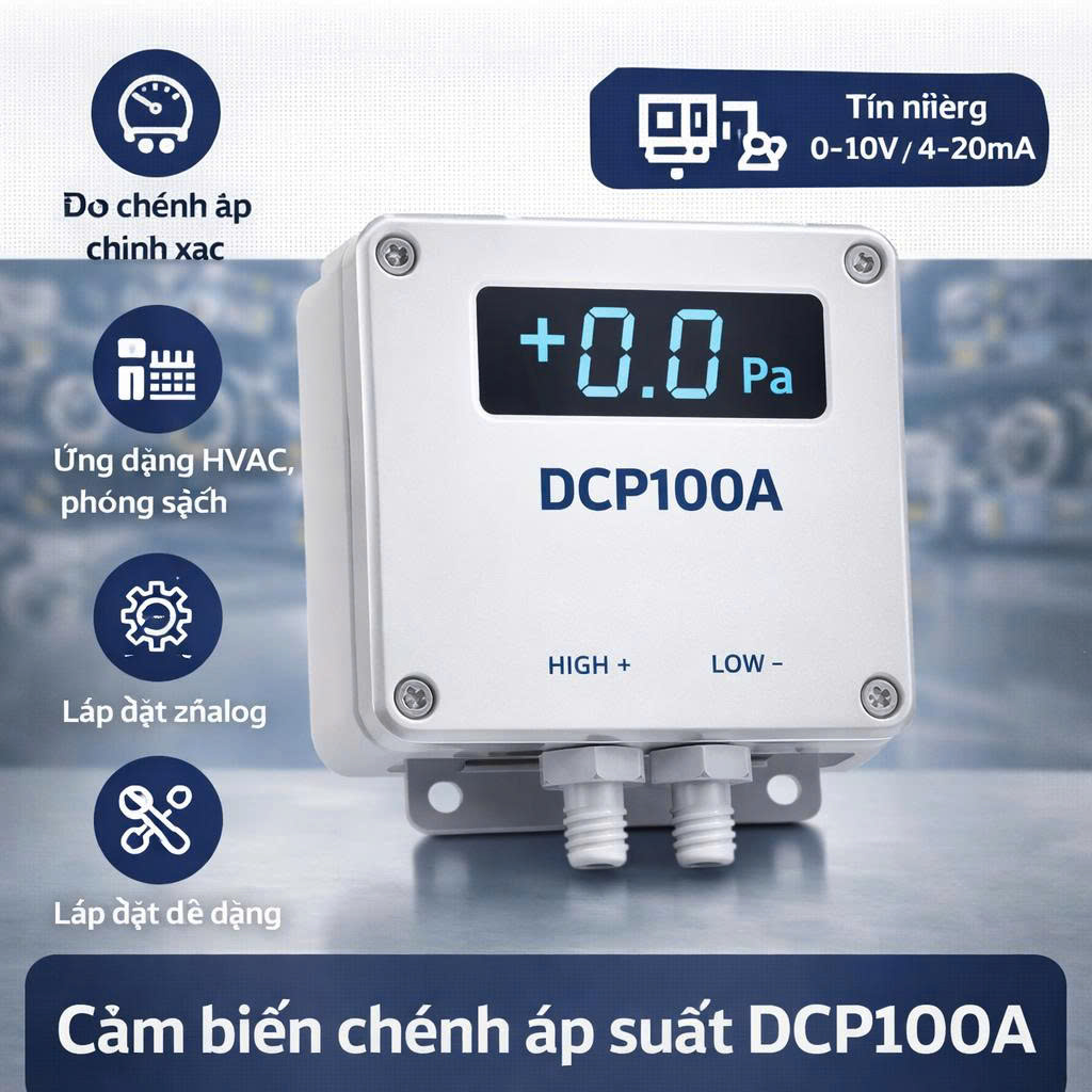 Cảm biến chênh áp suất DCP100A