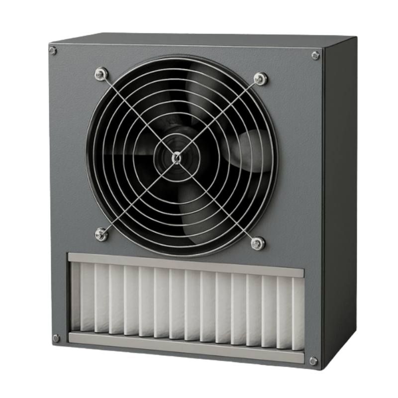 Hộp lọc có quạt khung inox 730x730x1000mm