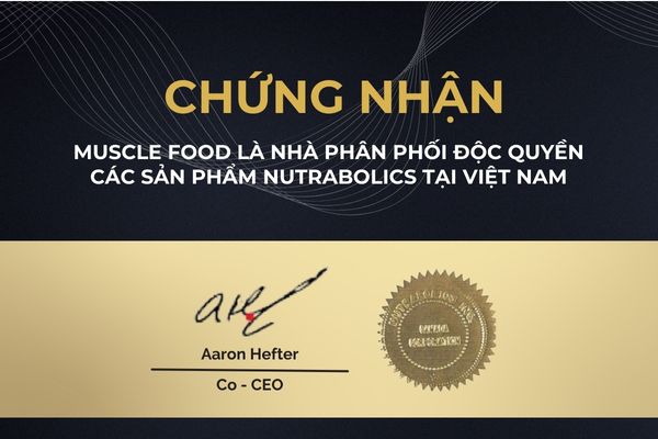 Muscle Food - Nhà phân phối độc quyền các sản phẩm của Nutrabolics tại Việt Nam