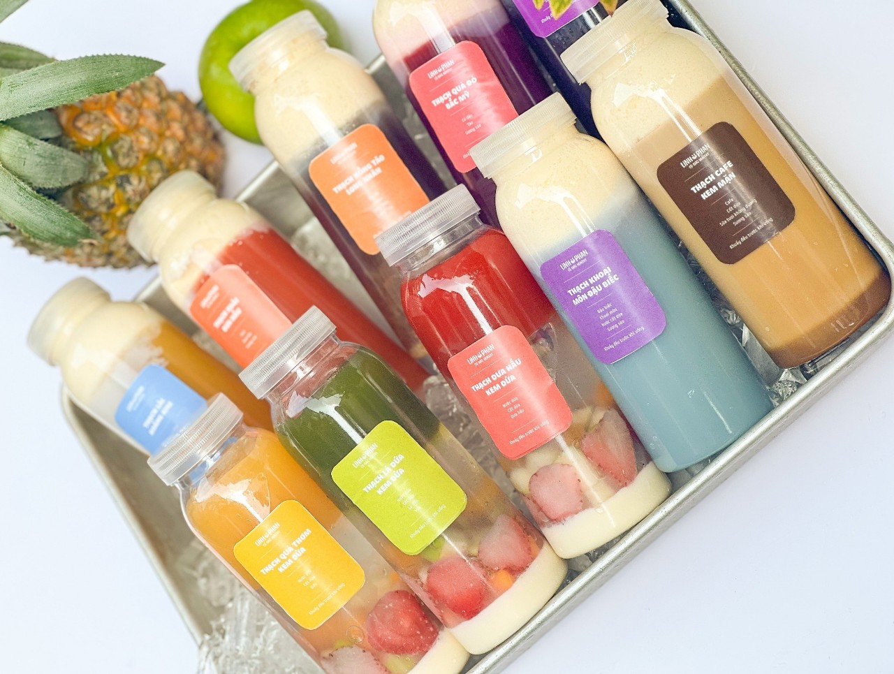 NGUYÊN LIỆU LỚP THẠCH TRÁI CÂY KEM SỮA HẠT HEALTHY