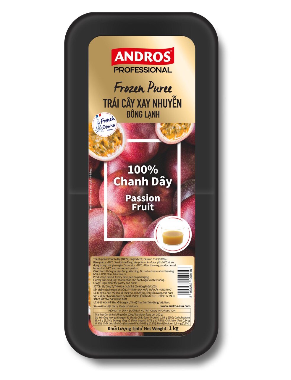 Chanh dây xay nhuyễn Andros 1kg