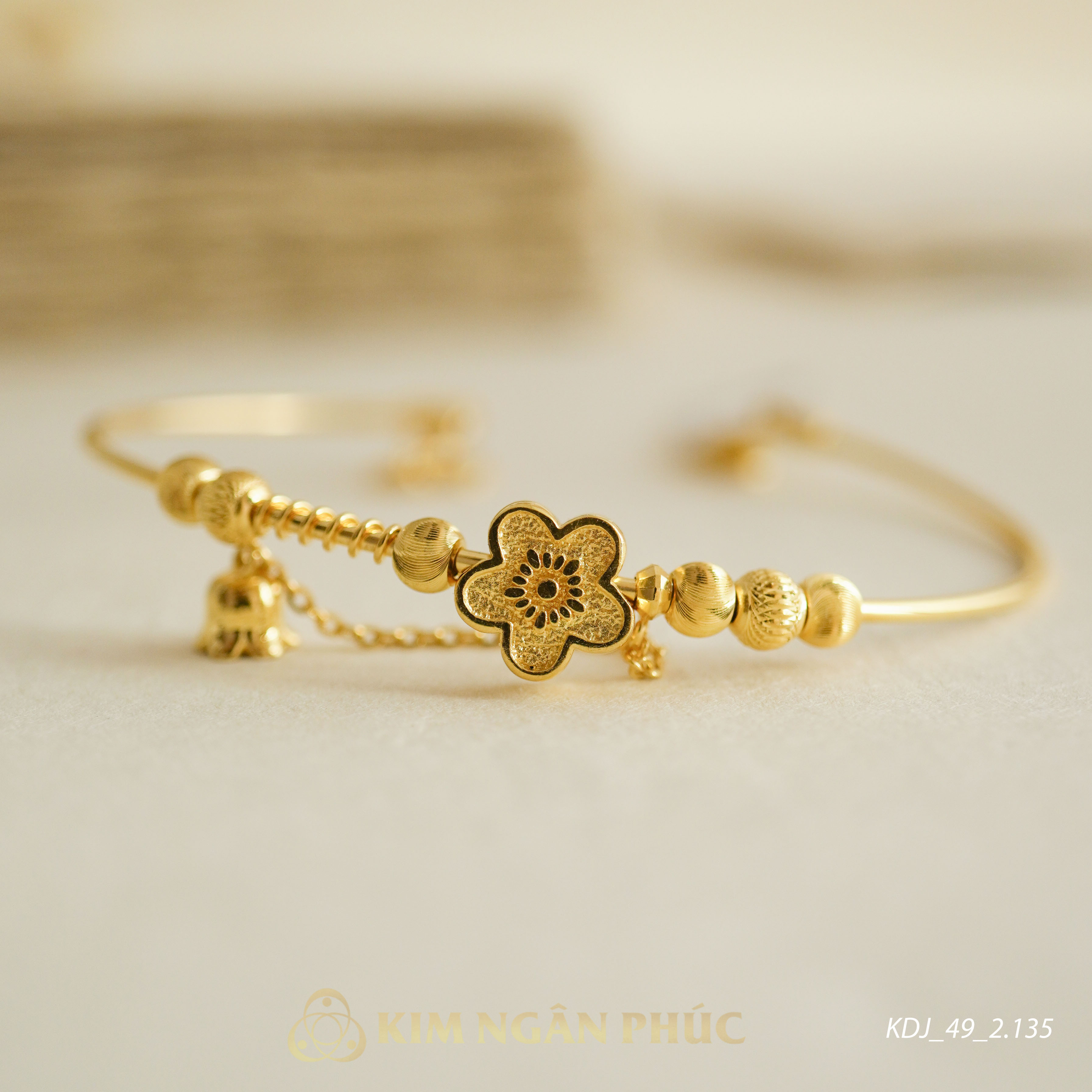 Lắc Tay Hoa - Chuông 24K