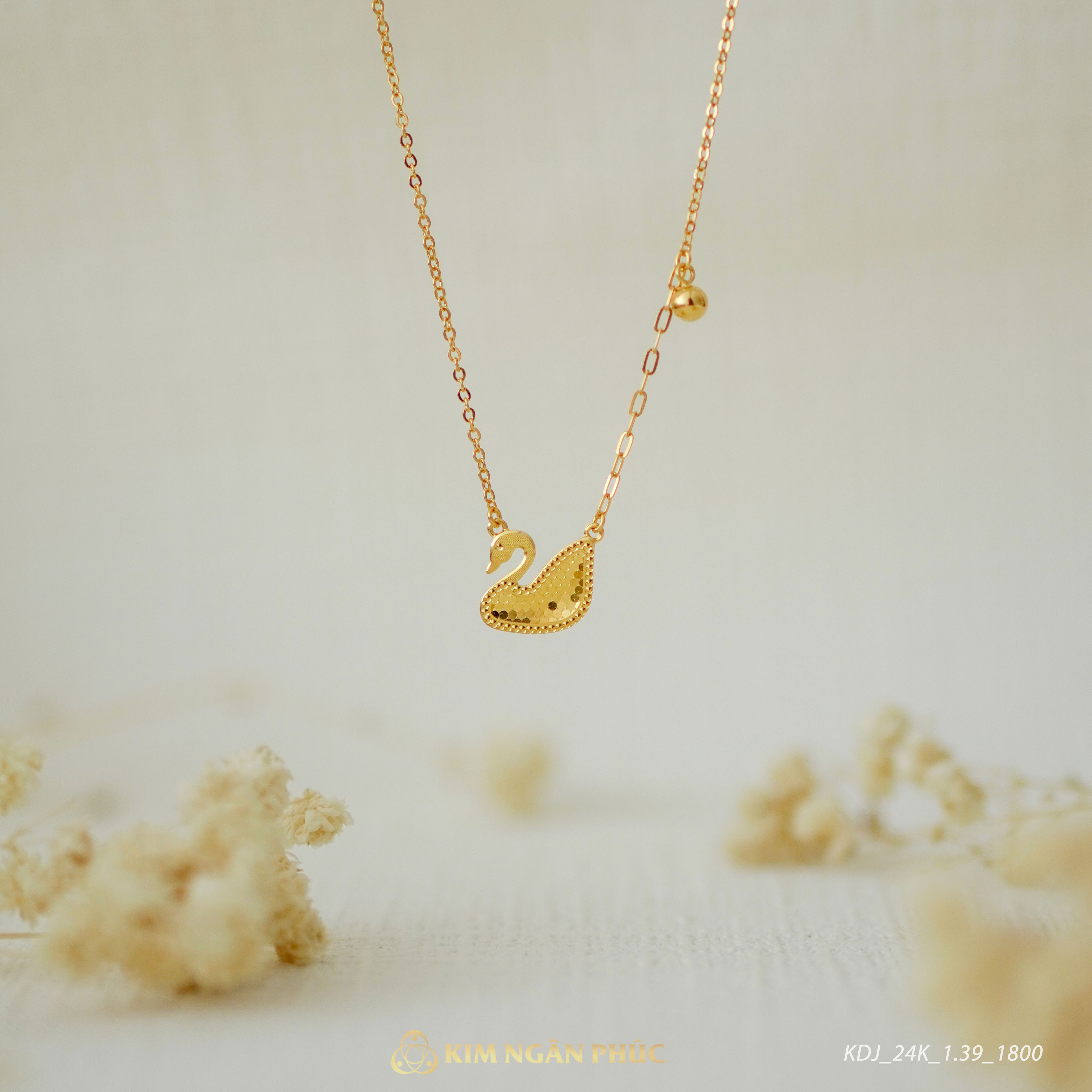 Dây chuyền Thiên Nga Tĩnh Lặng 24k