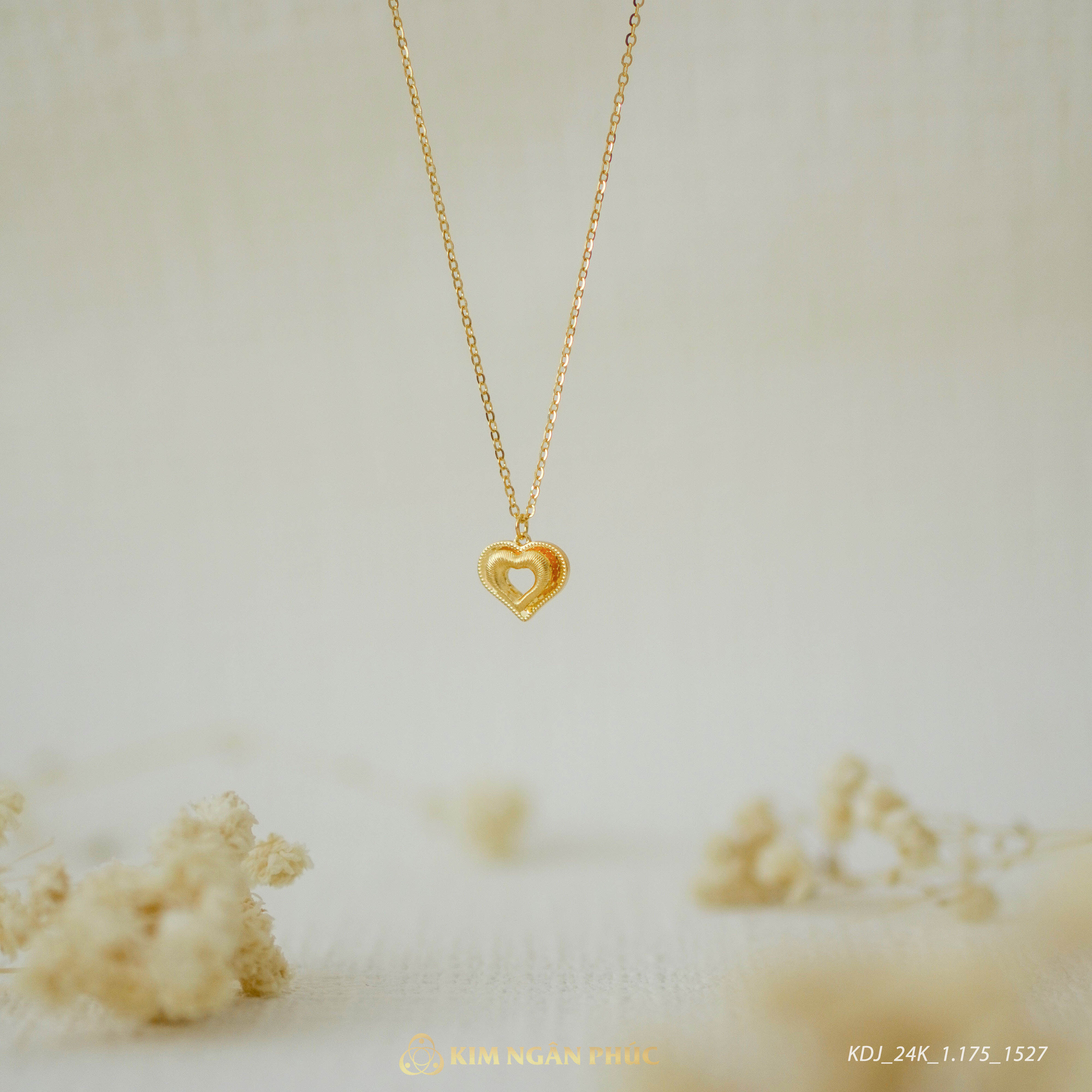 Dây chuyền Trái Tim Yêu Thương 24k