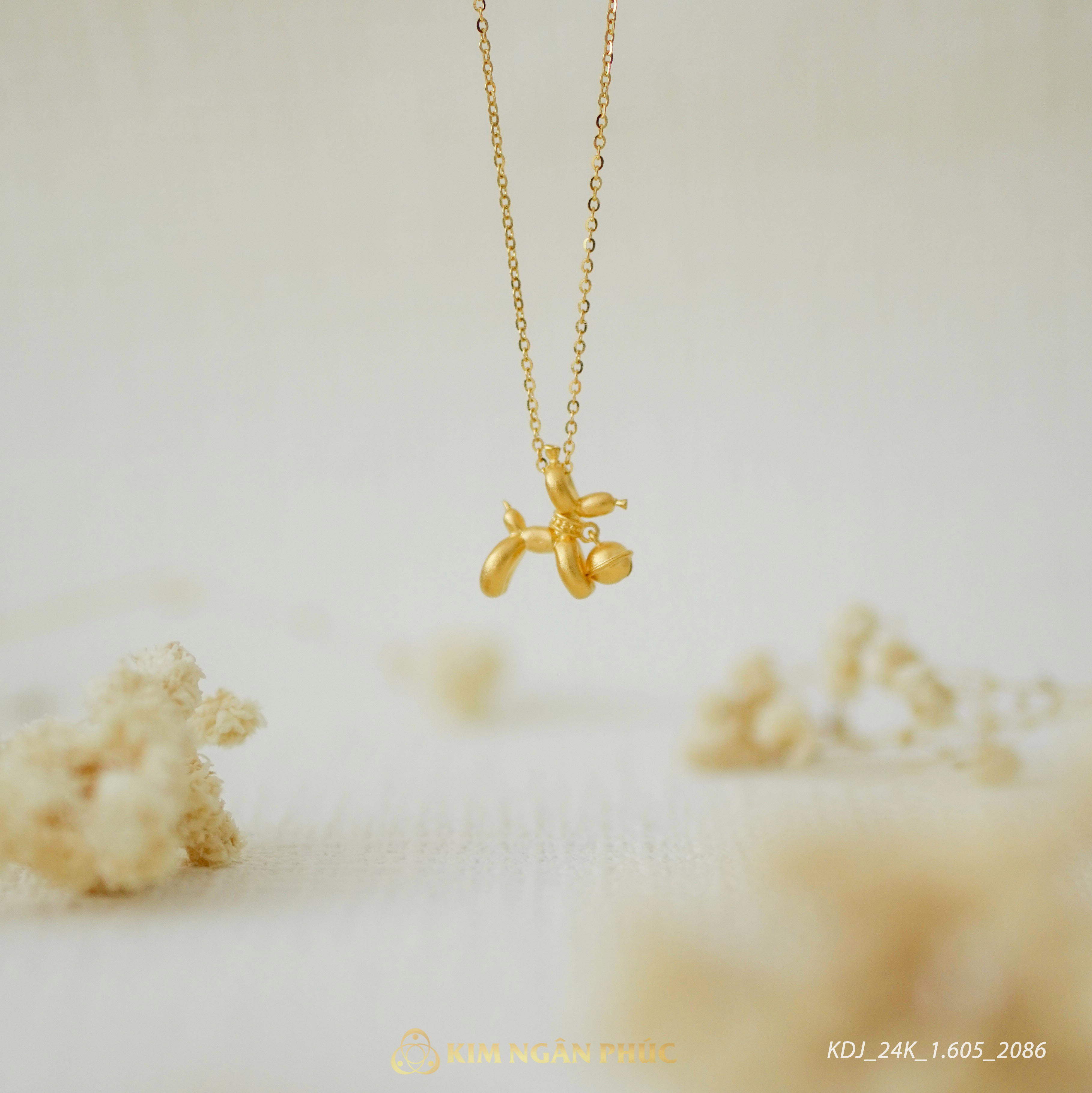 Dây chuyền Cún Con Hạnh Phúc 24k