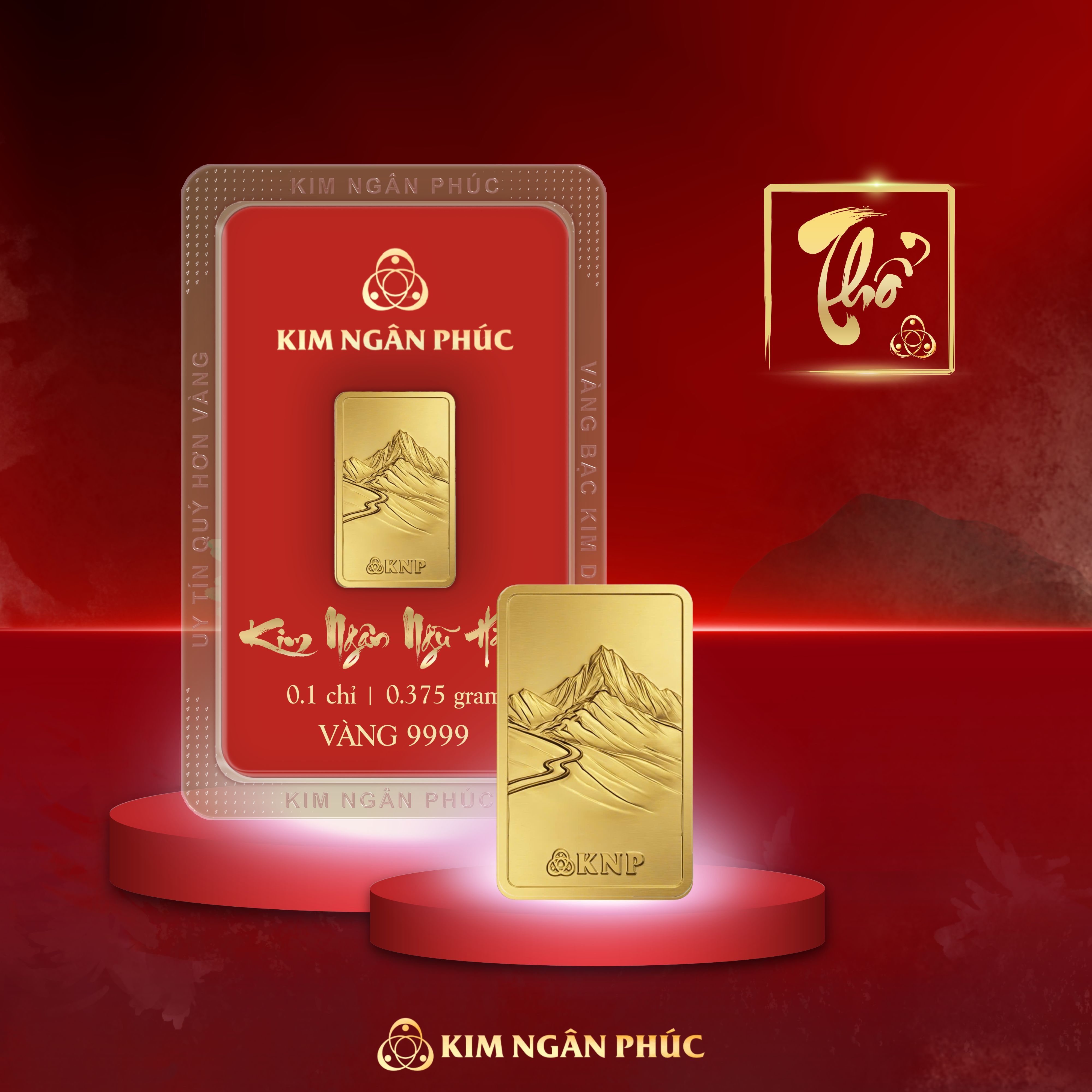 KIM NGÂN NGŨ HÀNH - THỔ 0.1 CHỈ VÀNG 999.9