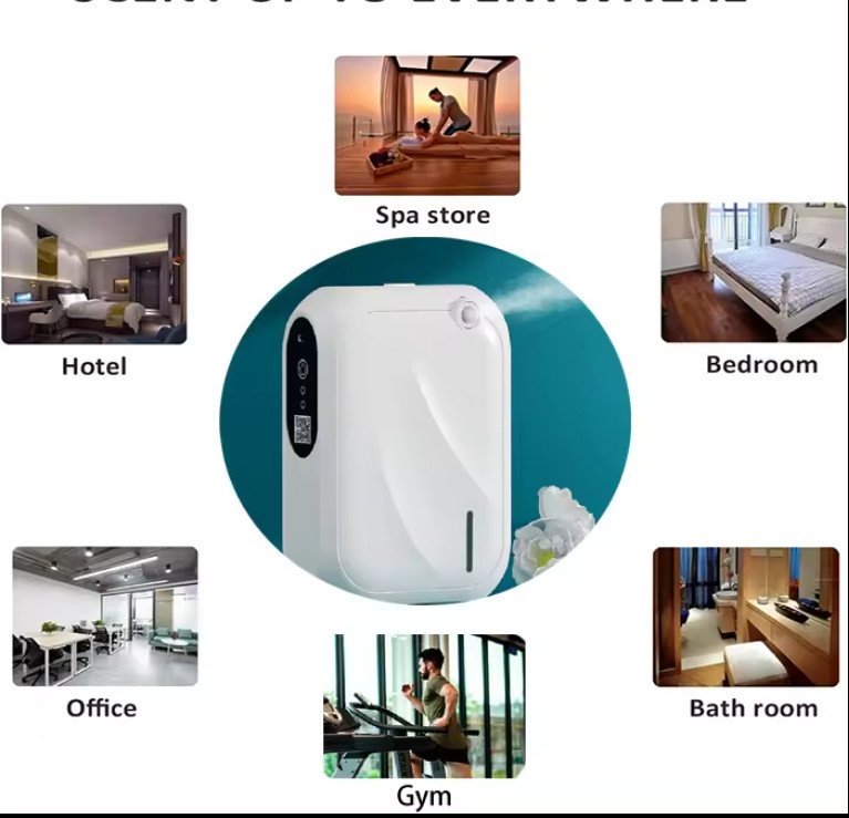 Máy khuếch tán tinh dầu thông minh điều khiển bluetooth cho khách sạn 200m2