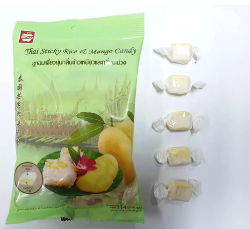 Kẹo dẻo  vị xôi thái và xoài 
Mitmai 114G