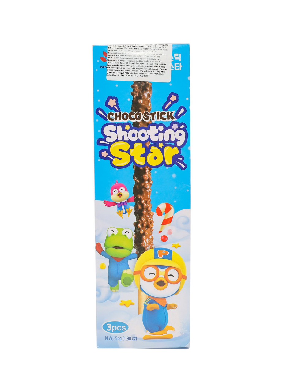 Bánh que socola kẹo nổ Pororo 54g