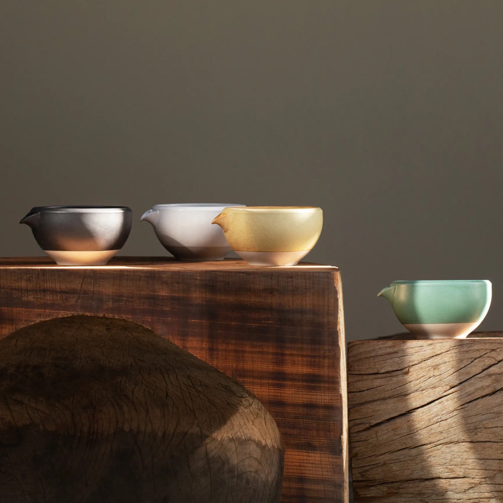 Bát ORIGAMI Katakuchi (Bản POUR) sứ Liston cao cấp để pha matcha (100% Made in Japan)
