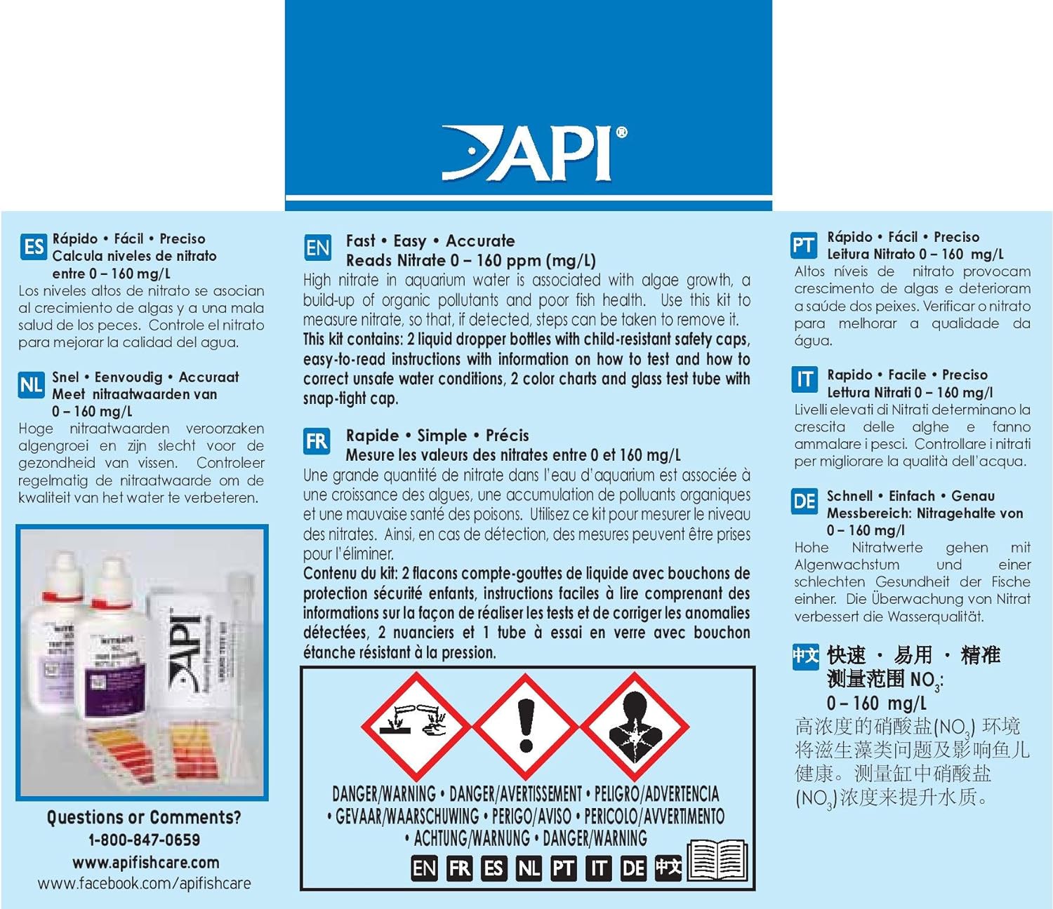 API - Test NO3 - Kiểm tra NO3 trong nước ngọt & mặn