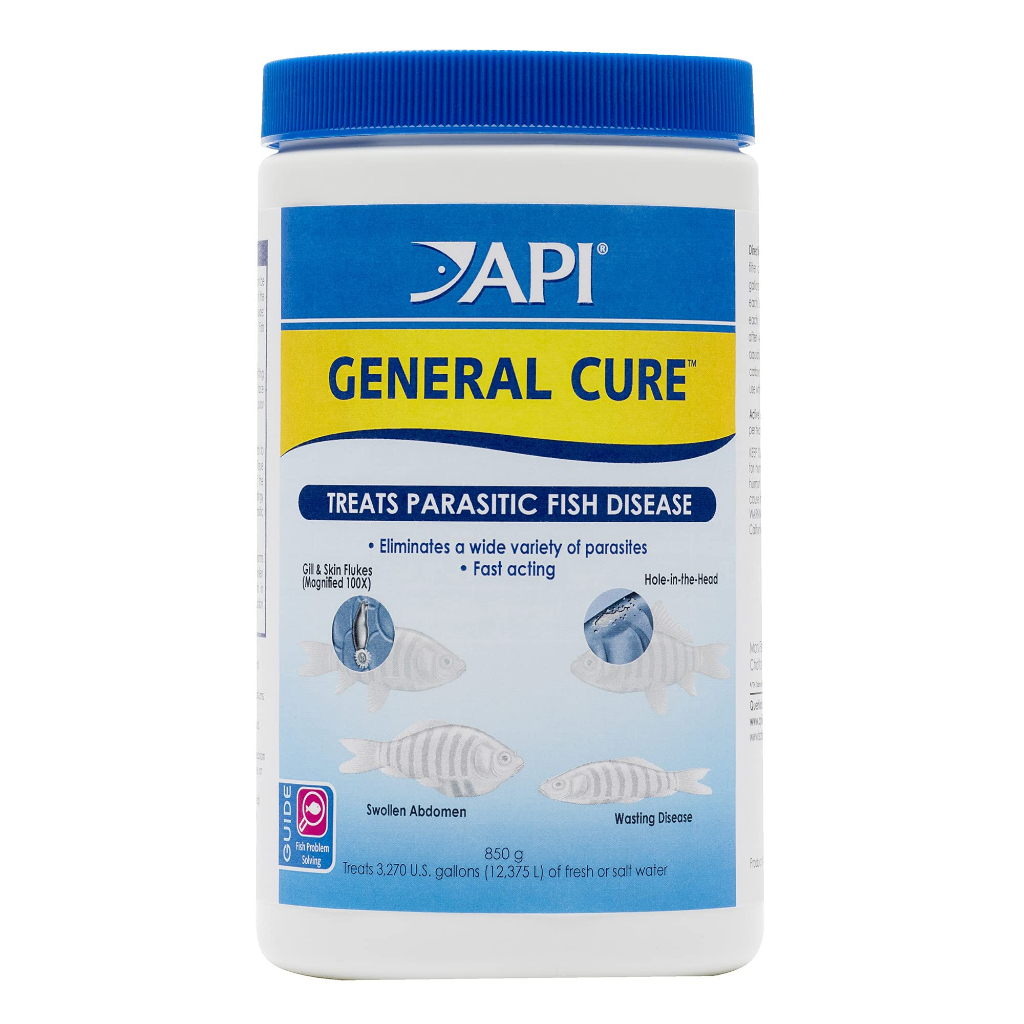 API - General Cure - Trị ký sinh trùng, sán, trùng mỏ neo, đốm trắng ICH, đường ruột cho cá nước ngọt & mặn