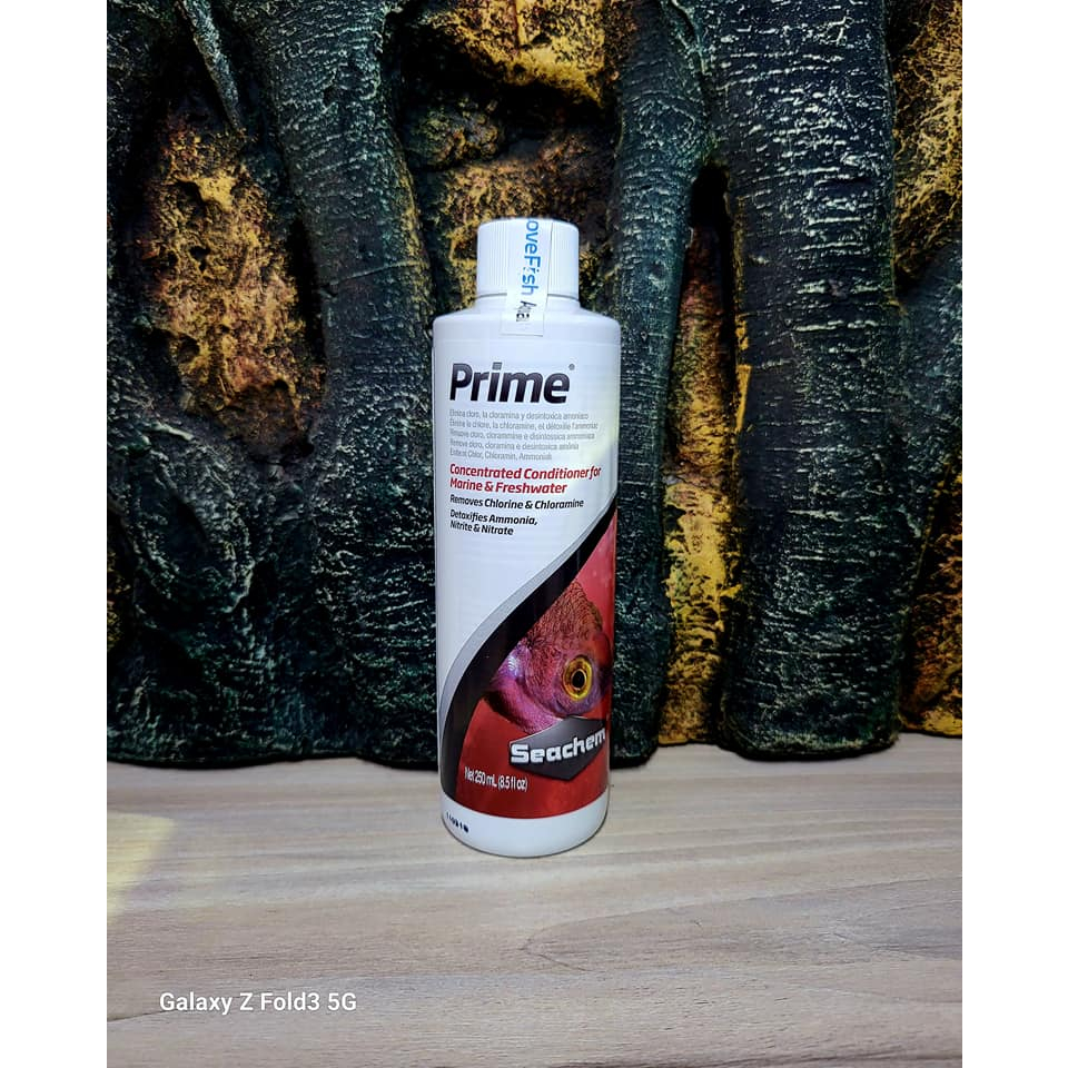 Seachem - Prime - Khử độc Clo, Cloramin, kim loại nặng & amina, nitrit, nitrat